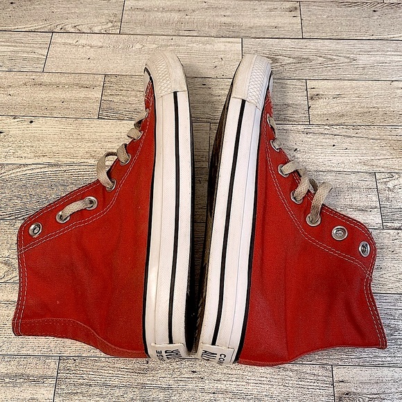 Converse Chuck Taylor All Star Canvas Sneaker Red High-Top Sneakers M4.5/6.5W - Picture 7 of 11